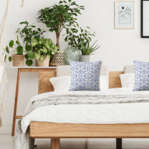 Bleu et blanc de style vintage