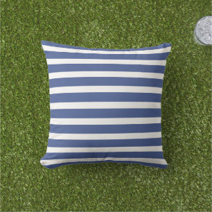 Coussin Bleu et blanc marine moderne