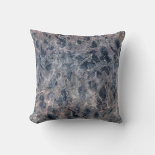 Coussin Bleu et bleu Rose rose Abstrait Aquarelle