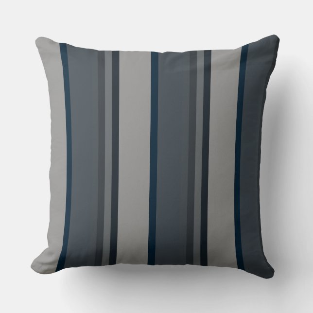 Coussin Bleu et gris (Recto)