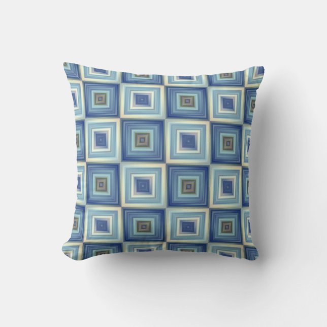 Coussin Bleu et or (Recto)
