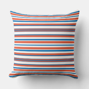 Coussin Bleu Et Orange
