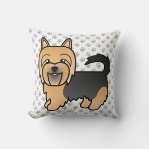 Coussin Bleu Et Tan Australien Terrier Cute Dessin Chien