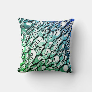 Coussin Bleu et vert
