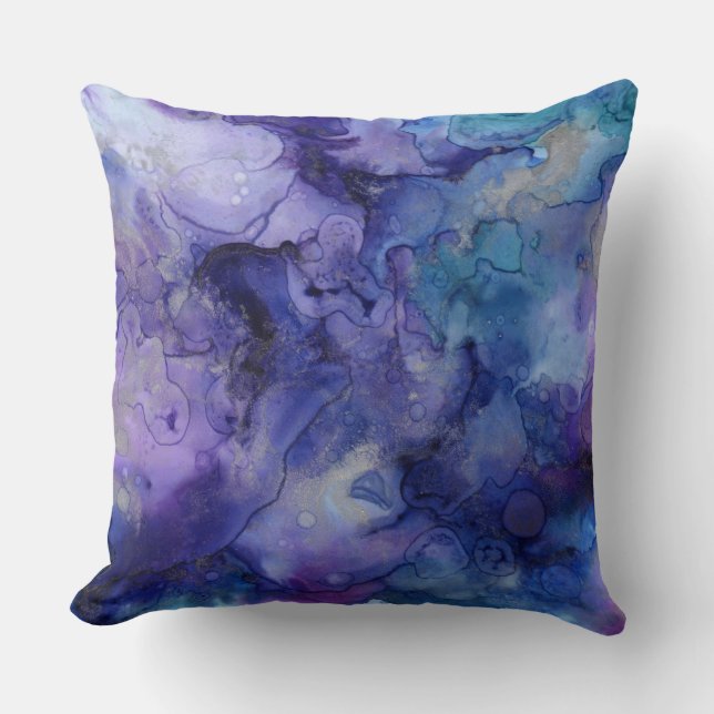 coussin bleu et violet (Recto)