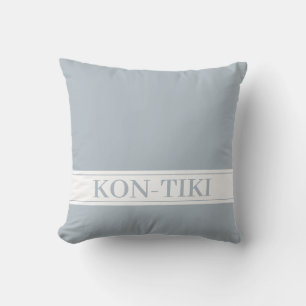 Coussin Bleu foncé. Nom du bateau personnalisé