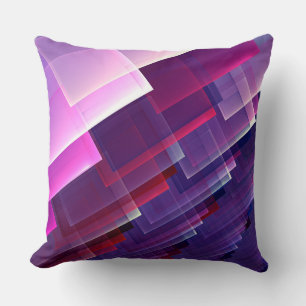 Coussin Bleu géométrique