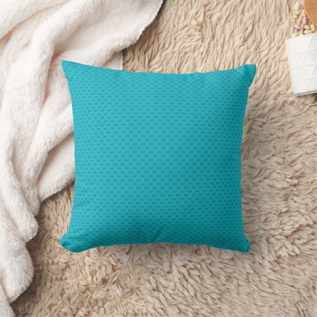 Coussin Bleu lumineux néon texturé. (Couverture)