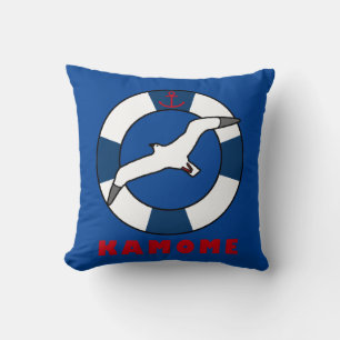 Coussin Bleu marin de la ceinture de mer et de la ceinture