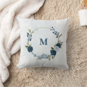 Coussin bleu marine et bleu poussiéreux (Couverture)