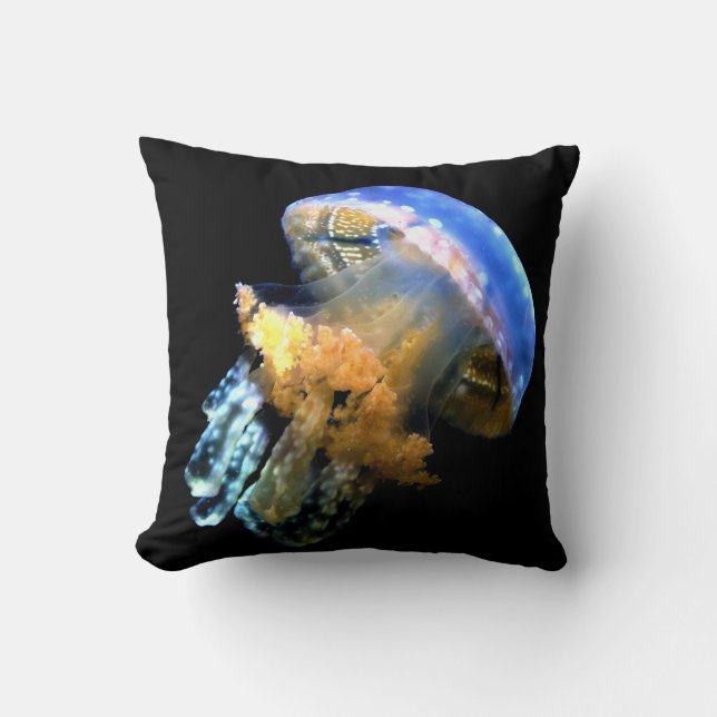 Coussin Bleu méduse (Recto)