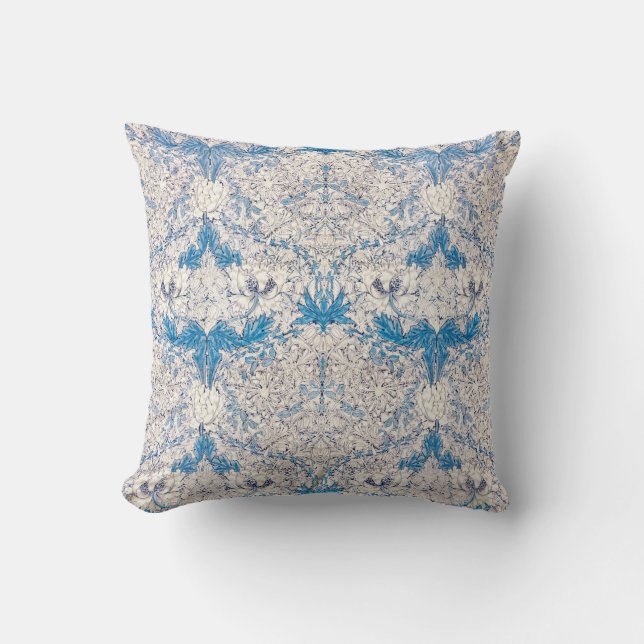 Coussin Bleu miel (par William Morris) (Recto)