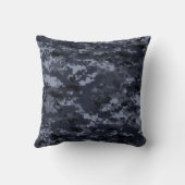 Coussin bleu militaire de camouflage des (Verso)