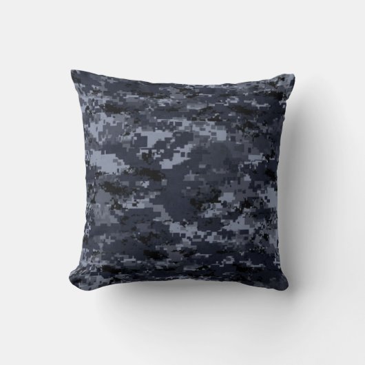 Coussin bleu militaire de camouflage des (Recto)