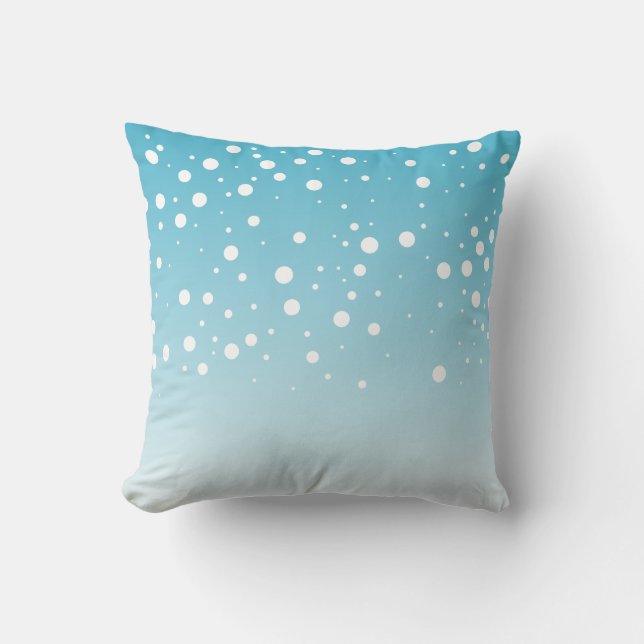 Coussin bleu neige (Recto)
