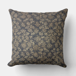 Coussin Bleu paisible et crème Batik Jetez l'oreiller
