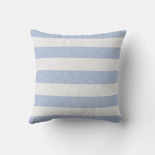 Coussin Bleu pastel et blanc (Verso)