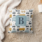 Coussin Bleu pastel tendance Baby Monogram Motif voiture (Couverture)
