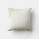 Coussin bleu royal fleurs blanches feuilles vertes (Verso)