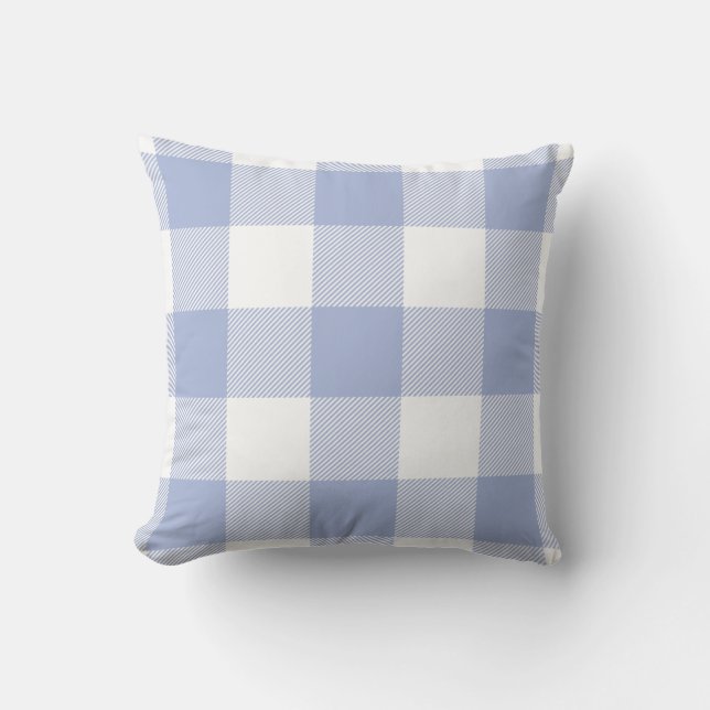 Coussin Bleu rustique de bigorneau de motif de contrôle de (Recto)