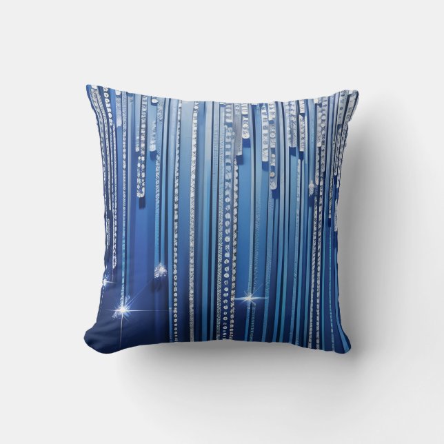 Coussin Bleu scintillant (Recto)