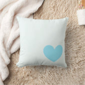 Coussin bleu simple de coeur (Couverture)