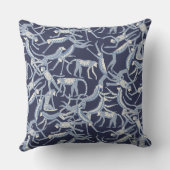 Coussin bleu singe (Verso)