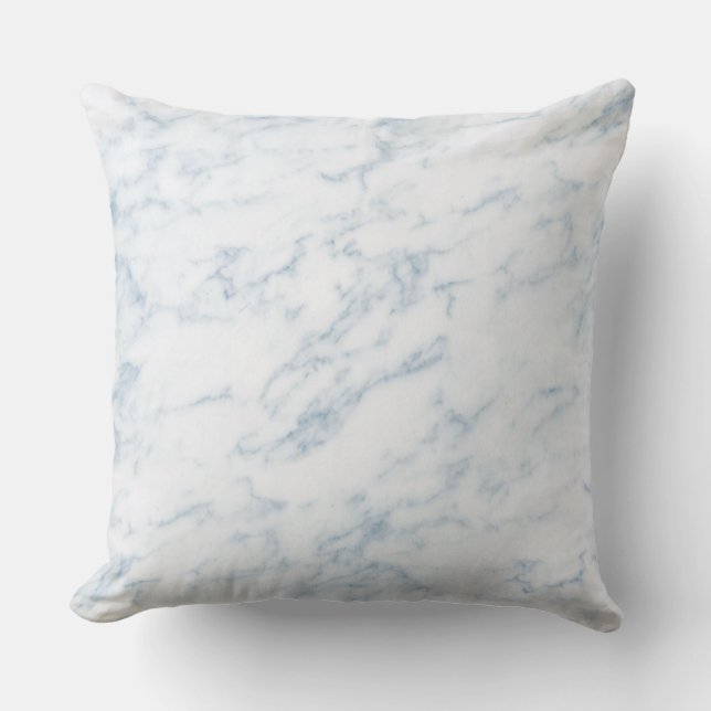 Coussin Bleu teint faux marbre (Recto)