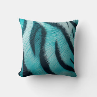 Coussin Bleu Tigre