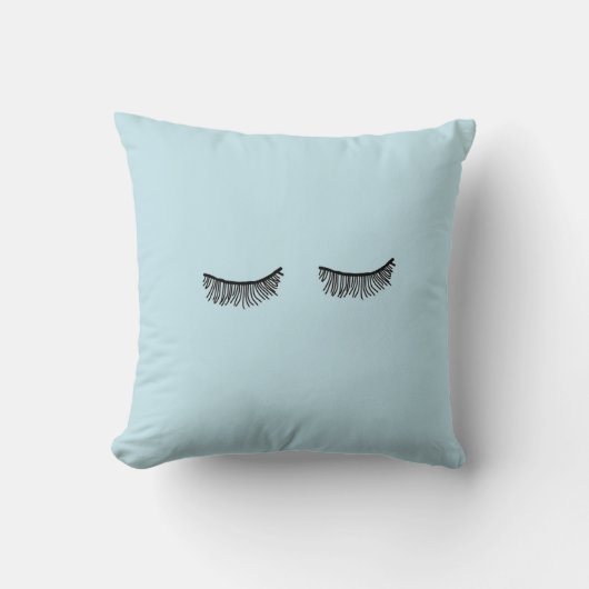 Coussin bleu très mignon de cil de Tumblr (Recto)