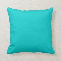 coussin bleu turquoise