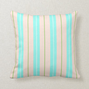 Coussin Bleu Vert Et Plage De Pêche