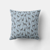 Coussin bleu Whippet (Verso)