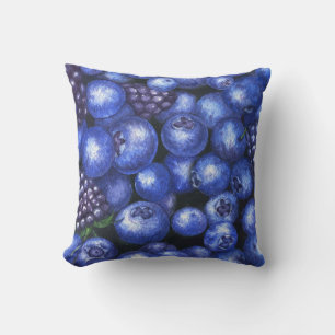 Coussin Bleuets Bleuets Bleuets Aquarelle Baguette transpa