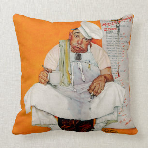 Coussin Bleus de jour de thanksgiving