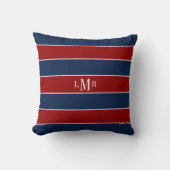 Coussin Bleus et rouges et monogrammes (Recto)