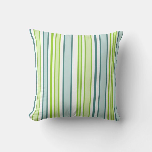 Coussin Bleus et verts de plage (Recto)