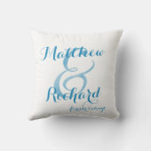 Coussin Bleus gais me jugent serré personnalisé (Verso)