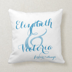 Coussin Bleus lesbiens me jugent serré personnalisé