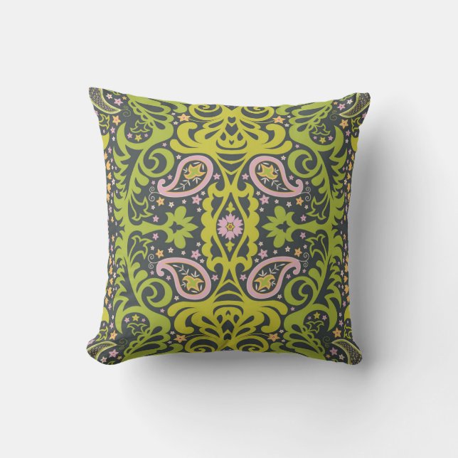 Coussin Bliss orientaux : Paisley Floral Pattern (Recto)