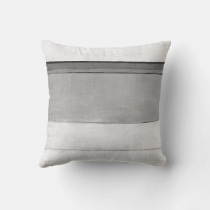 Coussin 'Blizzard' Art Abstrait noir et blanc