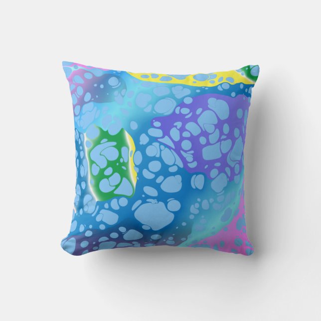 Coussin Blobs colorés (Recto)