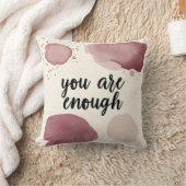 Coussin Blobs d'aquarelle en Mauve & Crème (Couverture)
