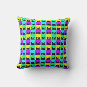 Coussin Bloc coloré de chat Kitty