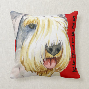 Coussin Bloc couleur Sealyham Terrier