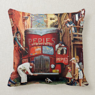Coussin Bloc routier par Norman Rockwell