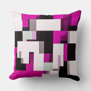 Coussin Blocs abstraits violets