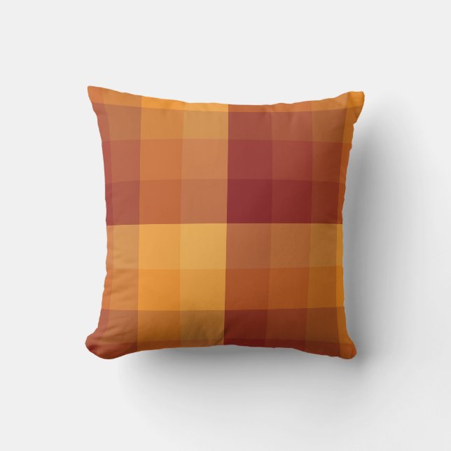Coussin Blocs de contrôle d'Ombre couleurs d'Automne (Recto)