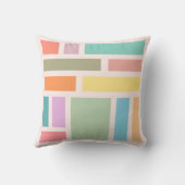 Coussin Blocs Géométriques Abstraits (Verso)