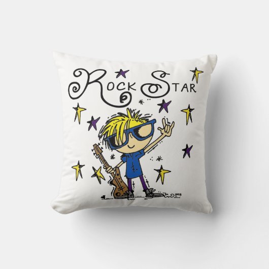 Coussin Blond Boy Rock Star (Recto)